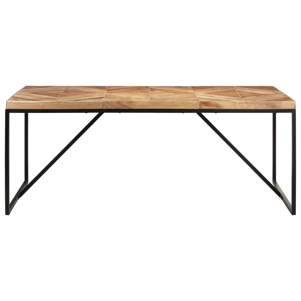 Mesa de jantar 180x90x76 cm madeira acácia maciça e mangueira