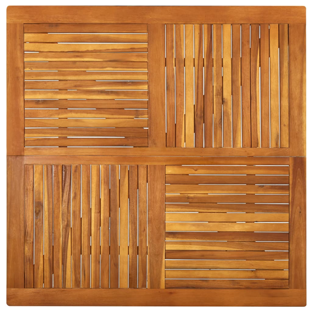 Mesa de jardim 120x120x75 cm madeira de acácia maciça