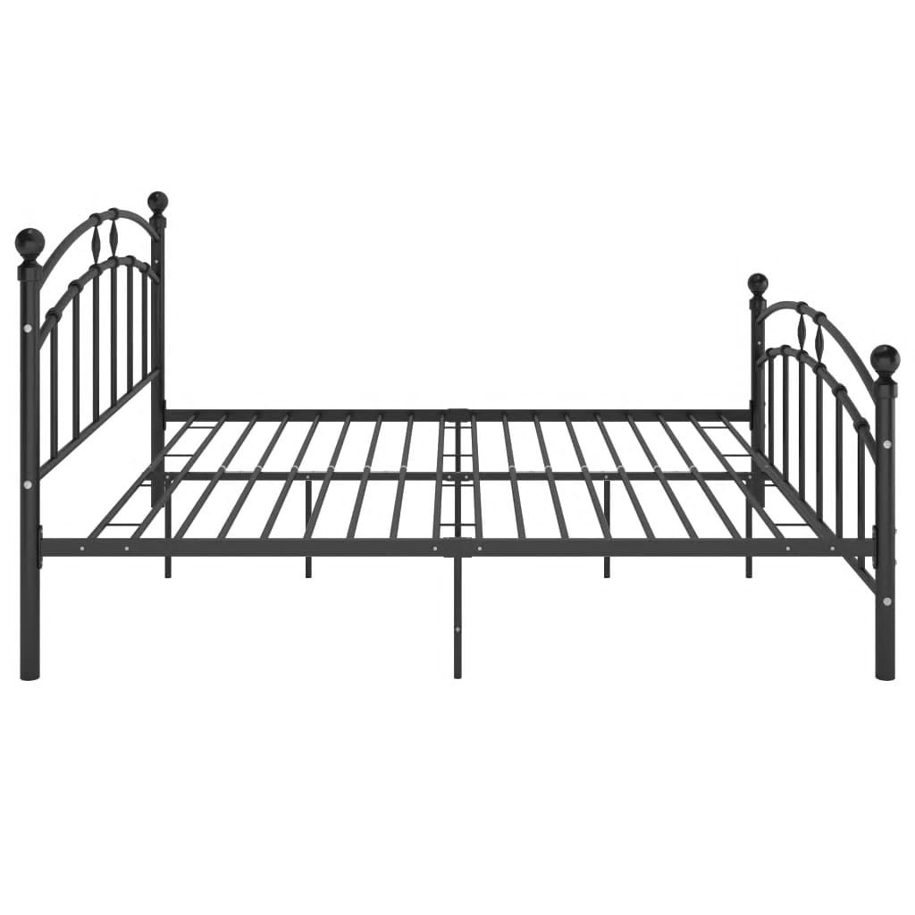 Estrutura de cama metal 180x200 cm preto