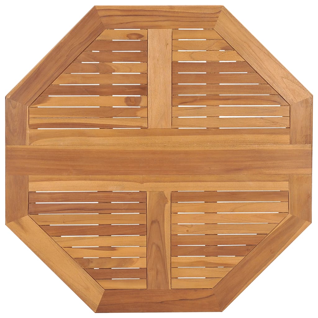 Mesa de jantar p/ jardim dobrável 90x90x75 cm teca maciça