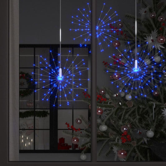 Iluminação fogo de artifício exterior 10pcs 1400 LEDs 20cm azul