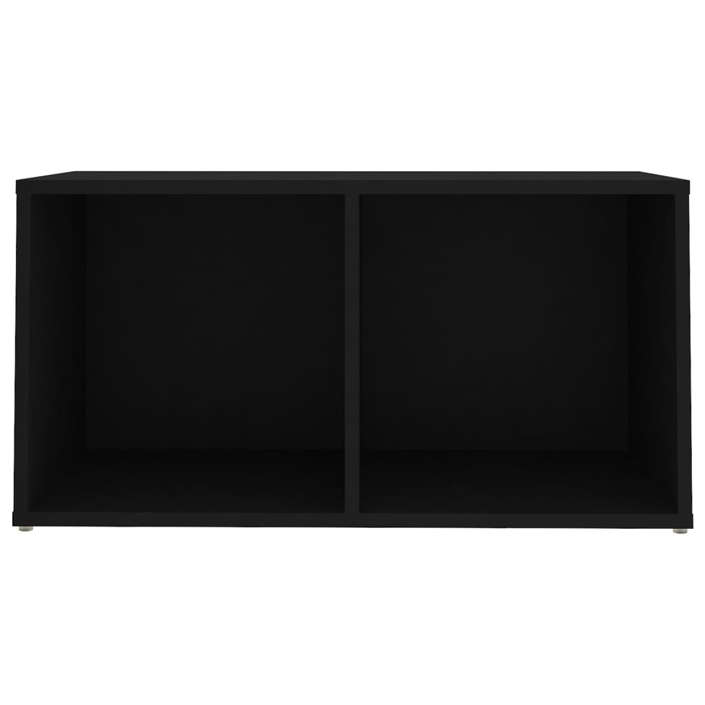 Móveis de TV 2 pcs 72x35x36,5 cm contraplacado preto