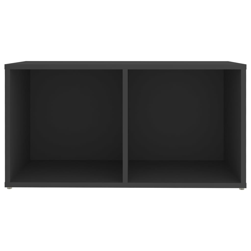 Móveis de TV 2 pcs 72x35x36,5 cm contraplacado cinzento