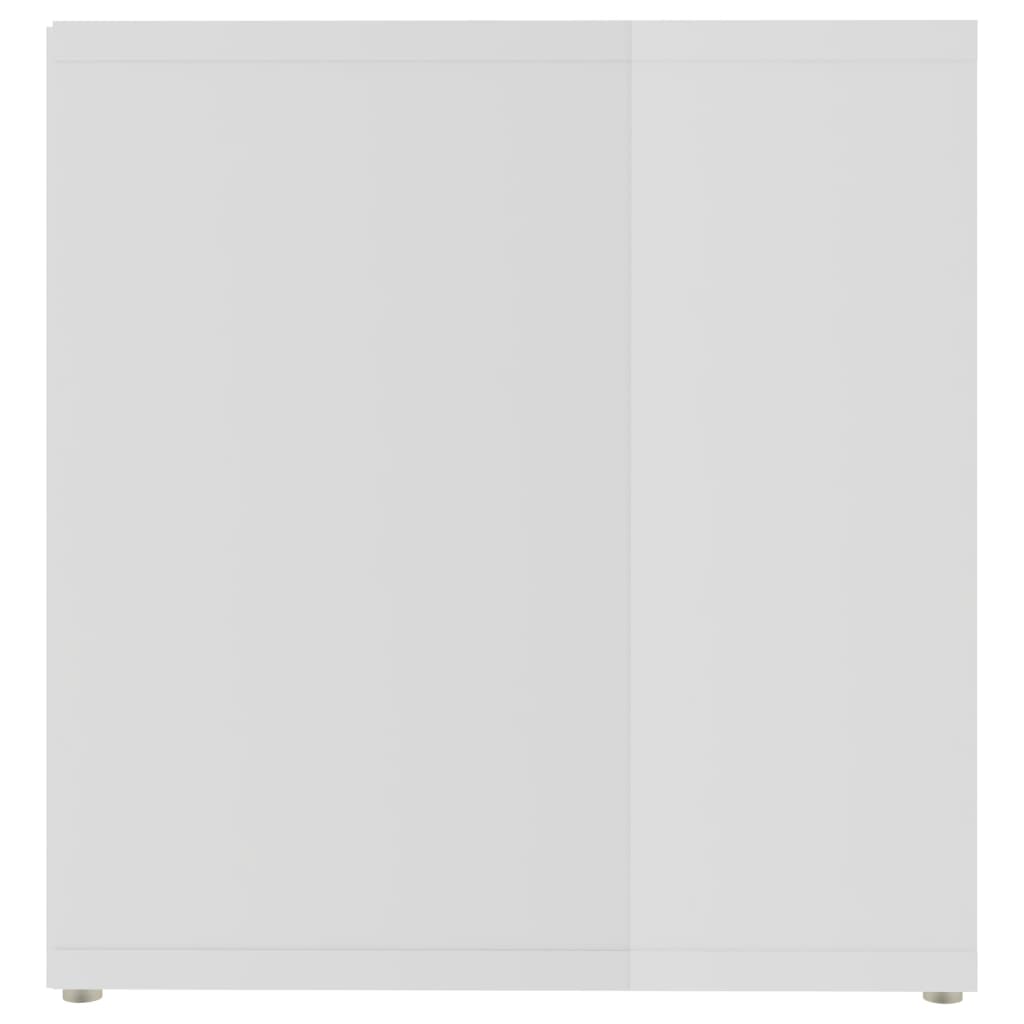 Móveis de TV 2 pcs 72x35x36,5 cm contraplacado branco brilhante