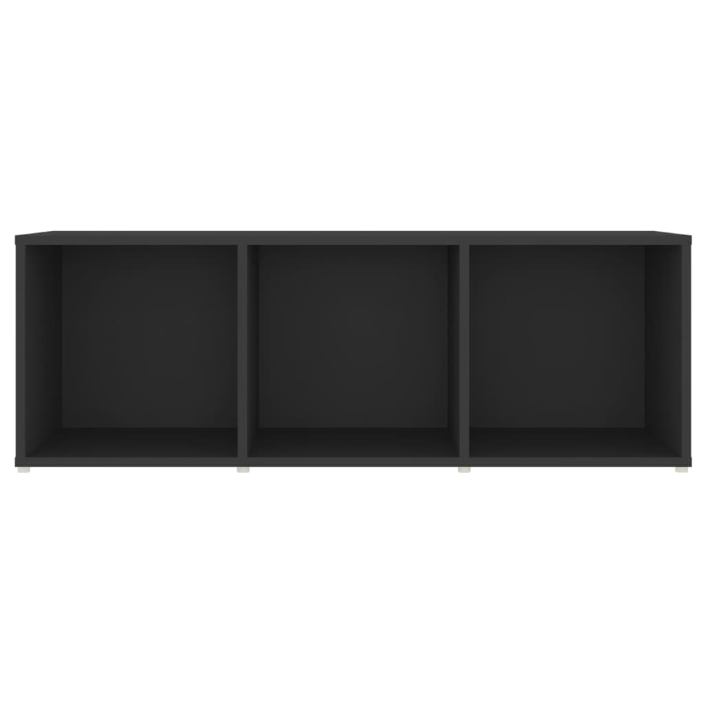 Móveis de TV 2 pcs 107x35x37 cm contraplacado cinzento