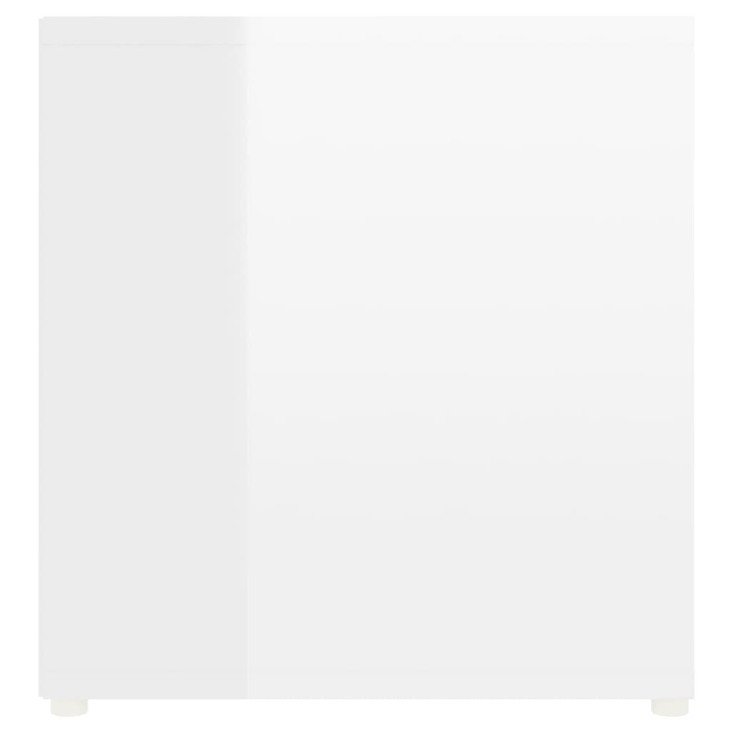 Móveis de TV 2 pcs 107x35x37 cm contraplacado branco brilhante