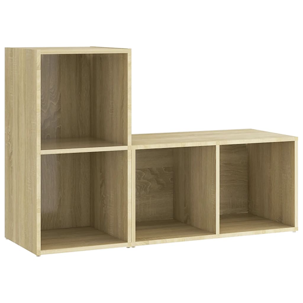 Móveis de TV 2 pcs 72x35x36,5 cm contraplacado carvalho sonoma