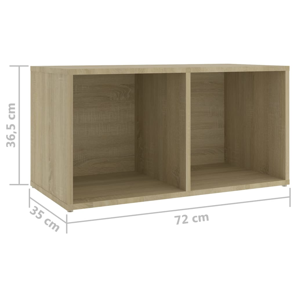 Móveis de TV 4 pcs 72x35x36,5 cm contraplacado carvalho sonoma