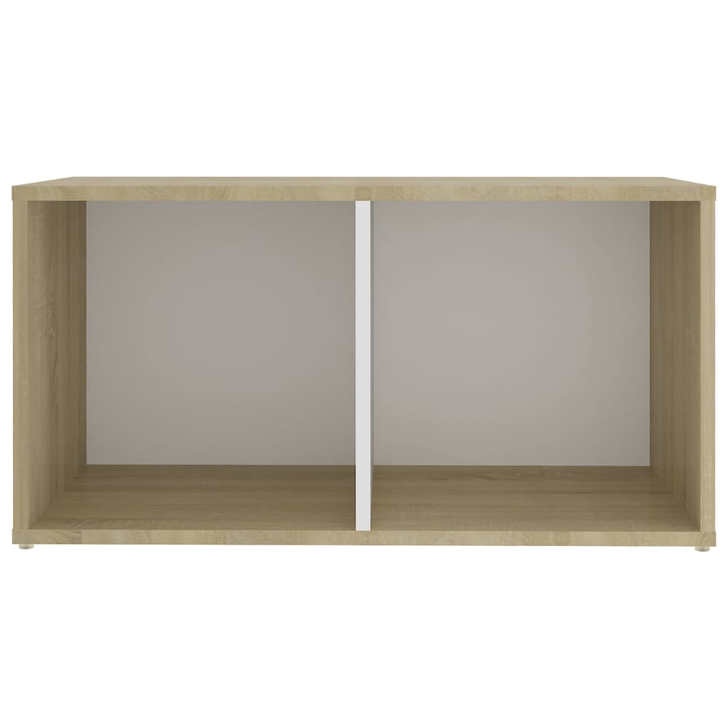 Móveis de TV 4 pcs 72x35x36,5cm contrap. branco/carvalho sonoma