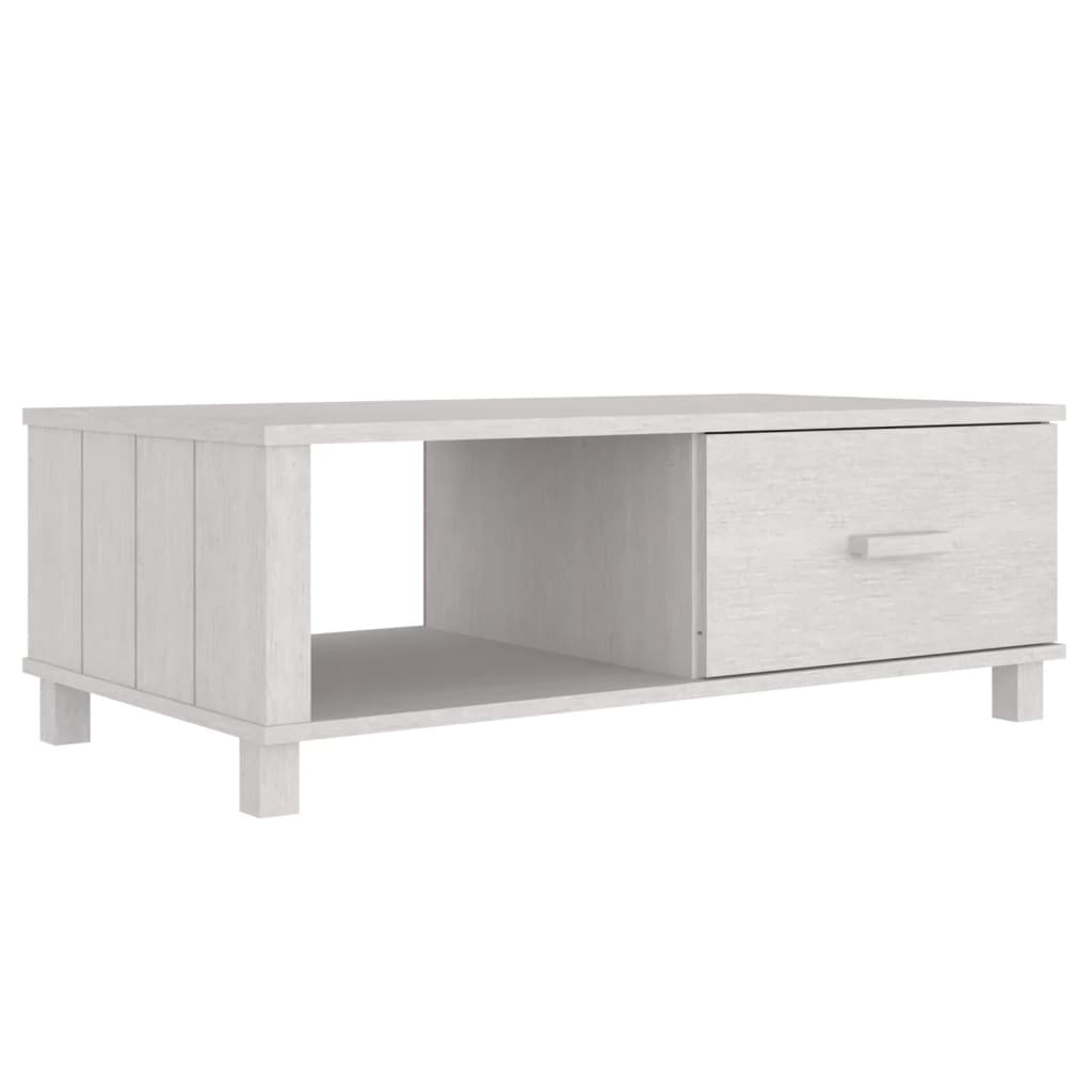 Mesa de centro HAMAR 100x55x35 cm pinho maciço branco