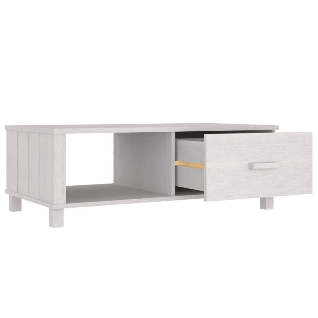 Mesa de centro HAMAR 100x55x35 cm pinho maciço branco