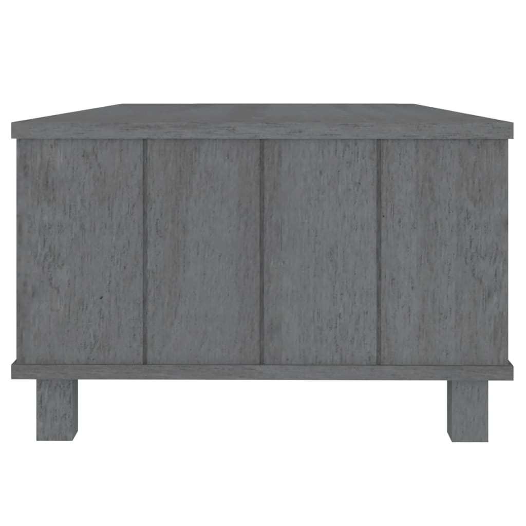 Mesa de centro HAMAR 100x55x35 cm pinho maciço cinza-escuro