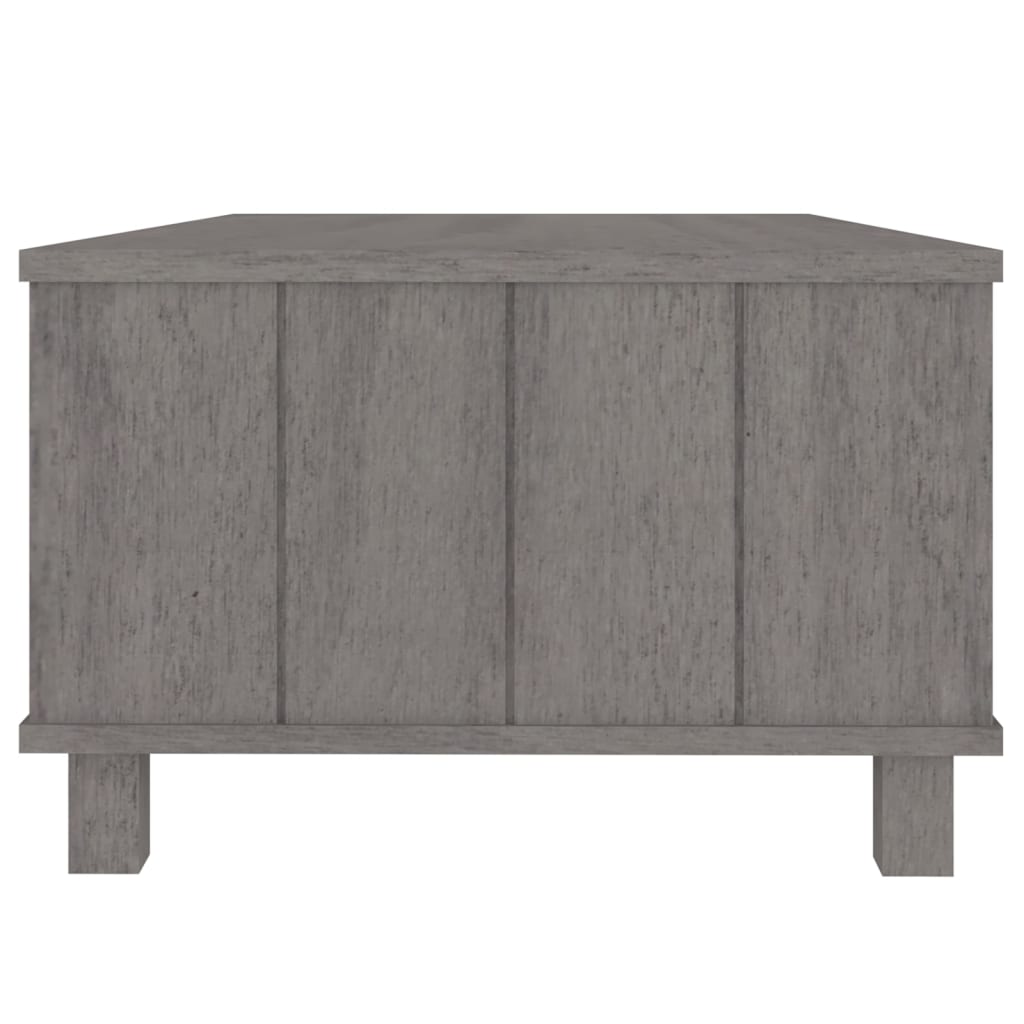 Mesa de centro HAMAR 100x55x35 cm pinho maciço cinza-claro