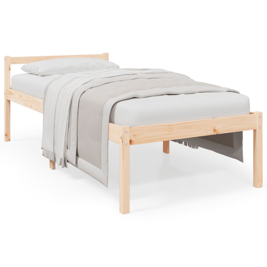 Cama para idosos 90x200 cm pinho maciço