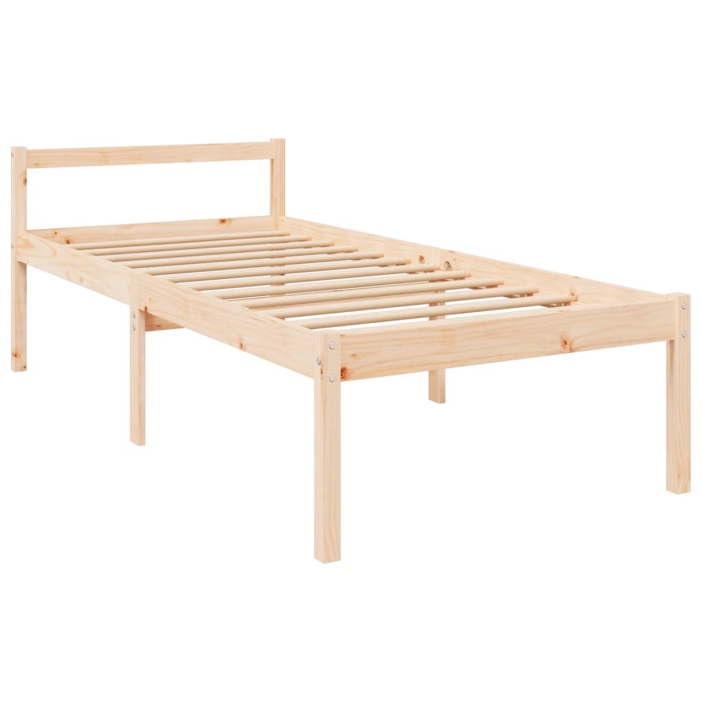 Cama para idosos 90x200 cm pinho maciço