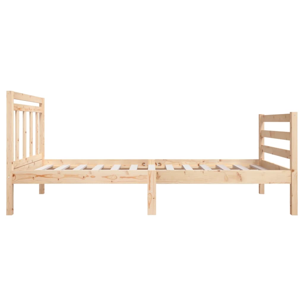 Estrutura de cama solteiro 90x190 cm madeira maciça