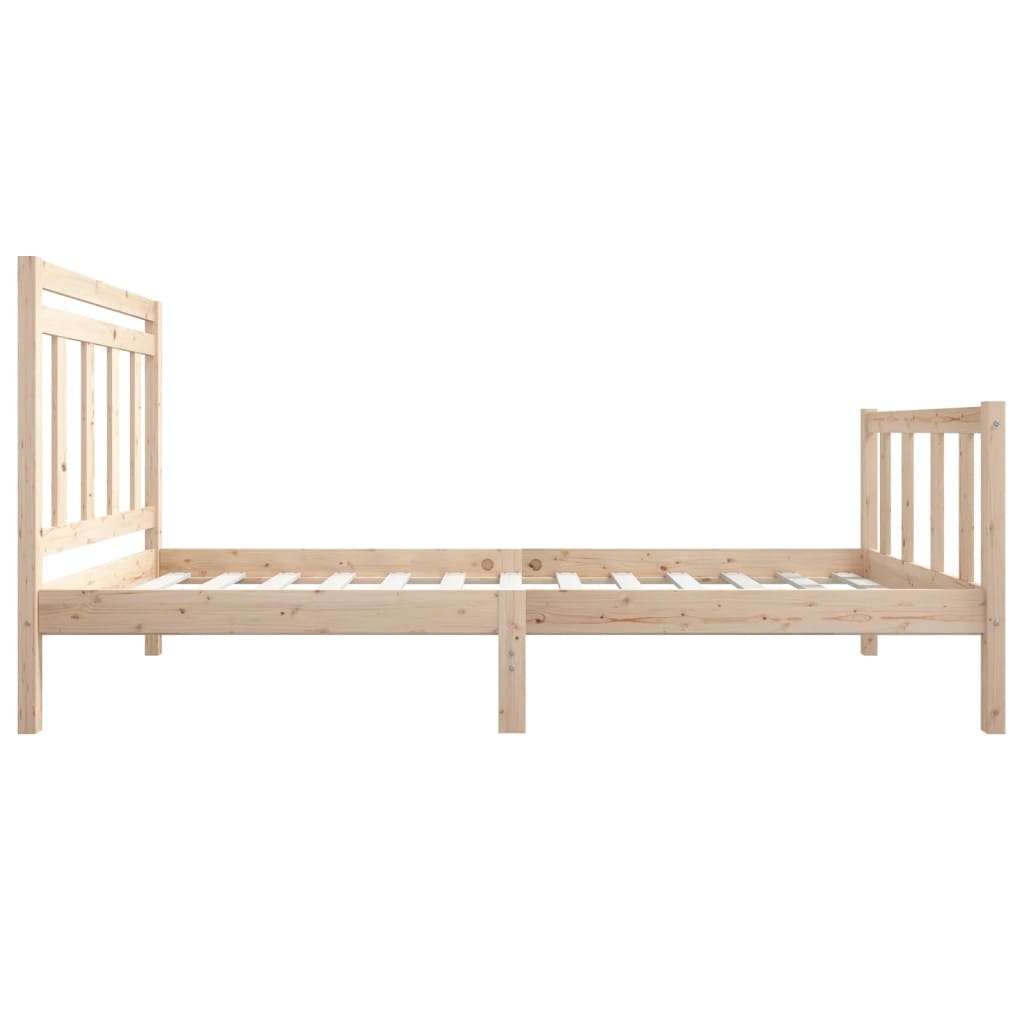 Estrutura de cama pequena solteiro 75x190 cm madeira maciça