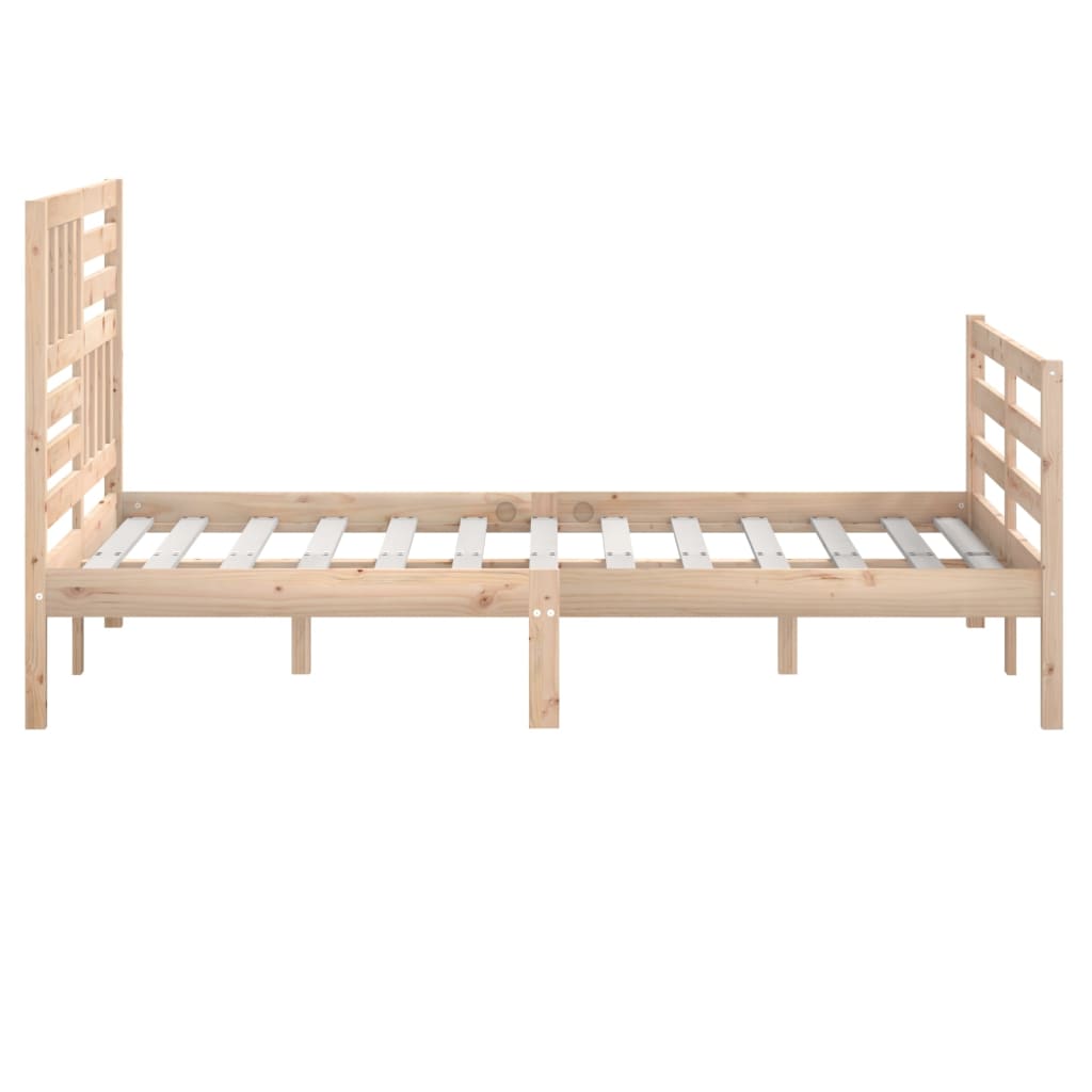 Estrutura de cama pequena casal 120x190 cm pinho maciço