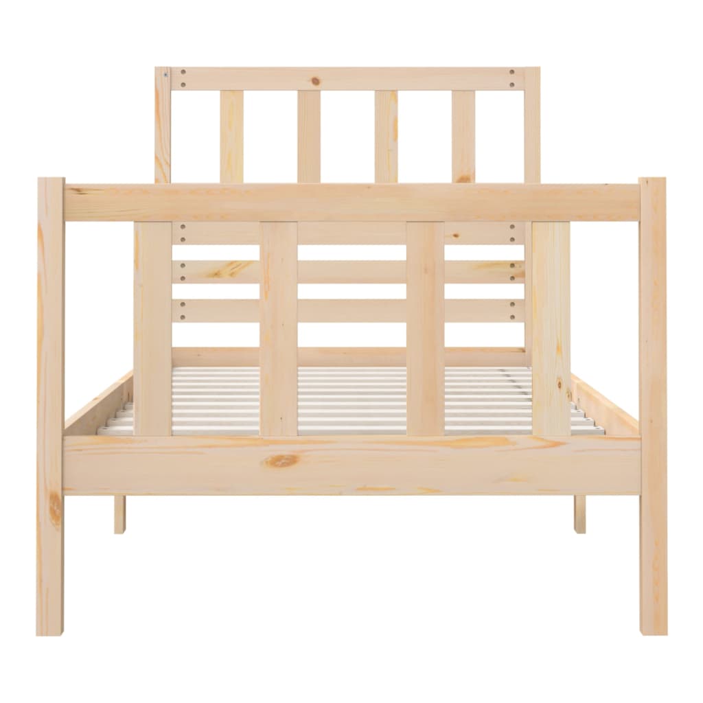 Estrutura de cama pequena solteiro 75x190 cm madeira maciça