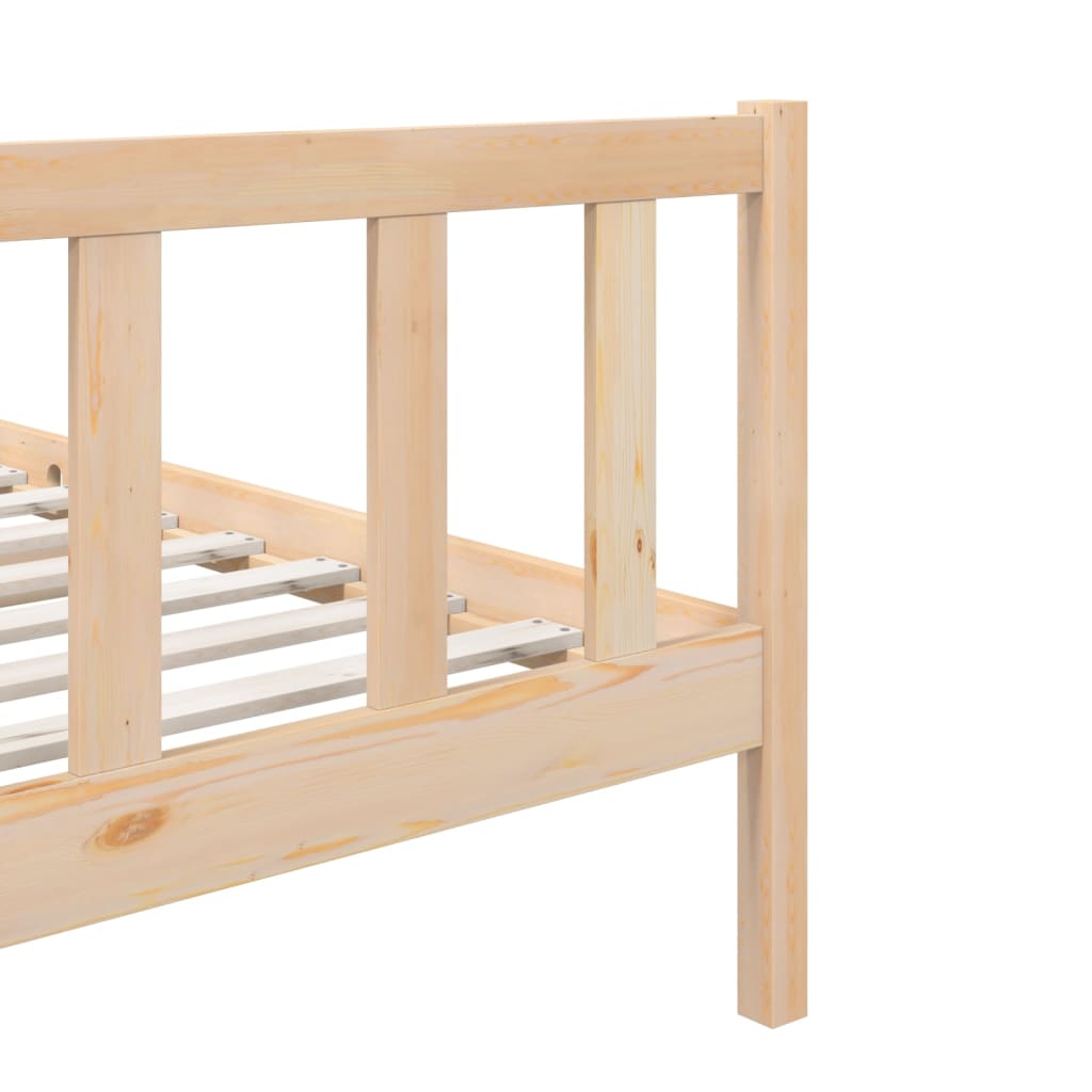 Estrutura de cama pequena solteiro 75x190 cm madeira maciça