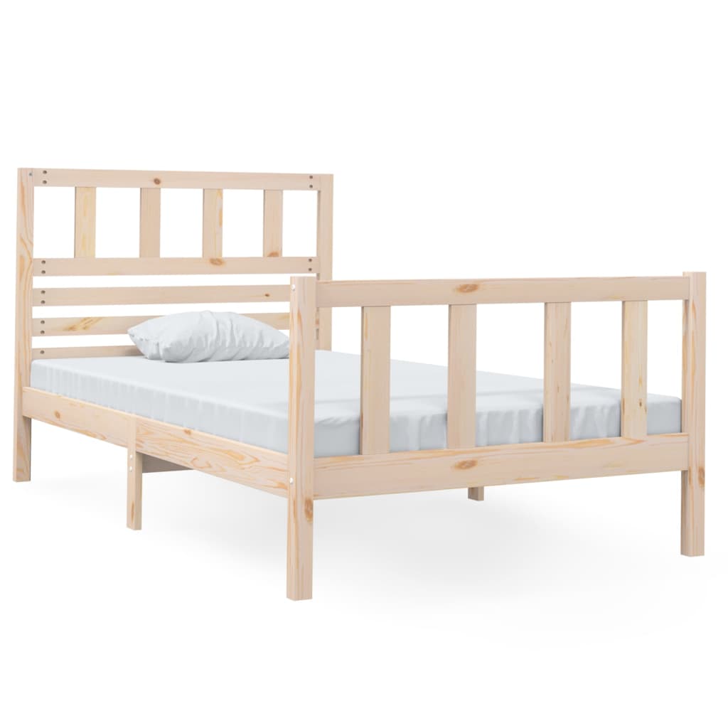 Estrutura de cama solteiro 90x190 cm madeira maciça