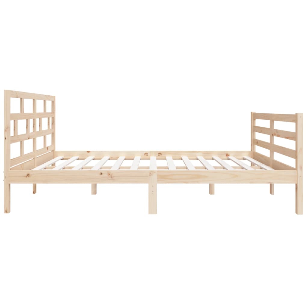 Estrutura de cama pequena casal 120x190 cm pinho maciço