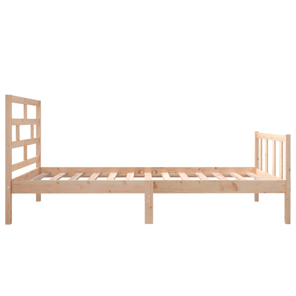 Estrutura de cama pequena solteiro 75x190 cm pinho maciço