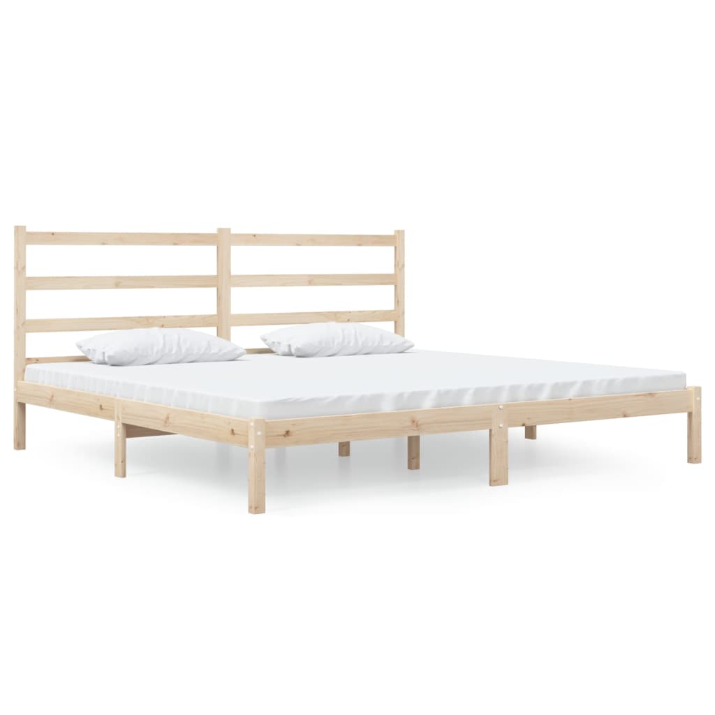 Estrutura de cama super king 180x200 cm pinho maciço