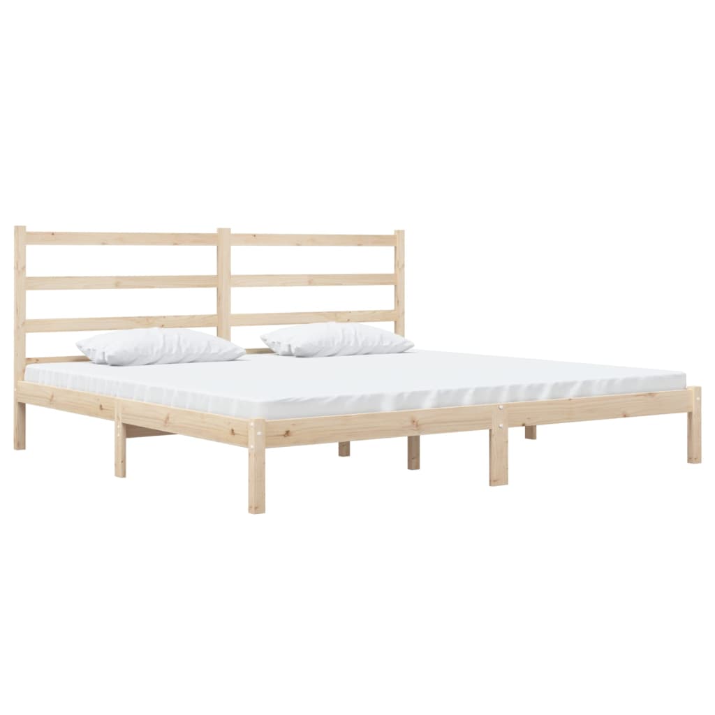 Estrutura de cama super king 180x200 cm pinho maciço