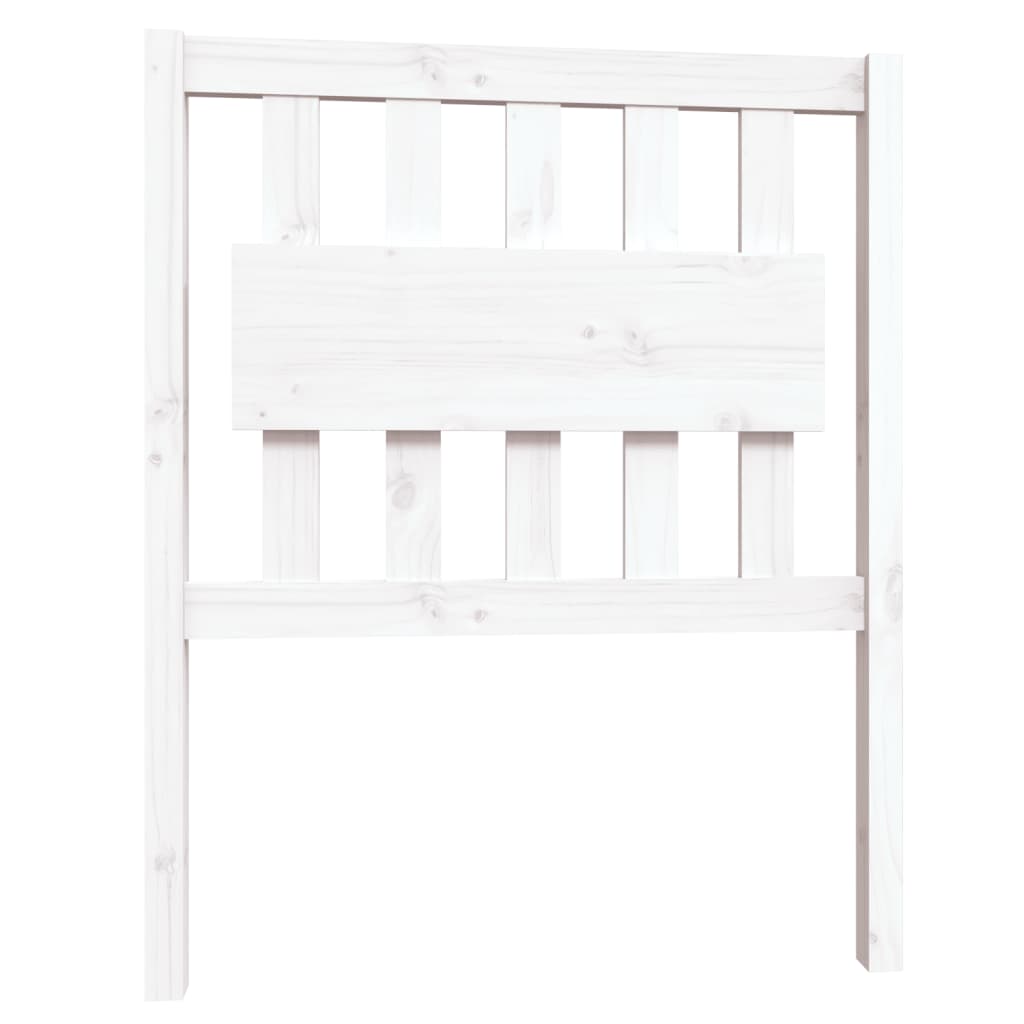 Estrutura de cama pequena solteiro 75x190cm pinho maciço branco