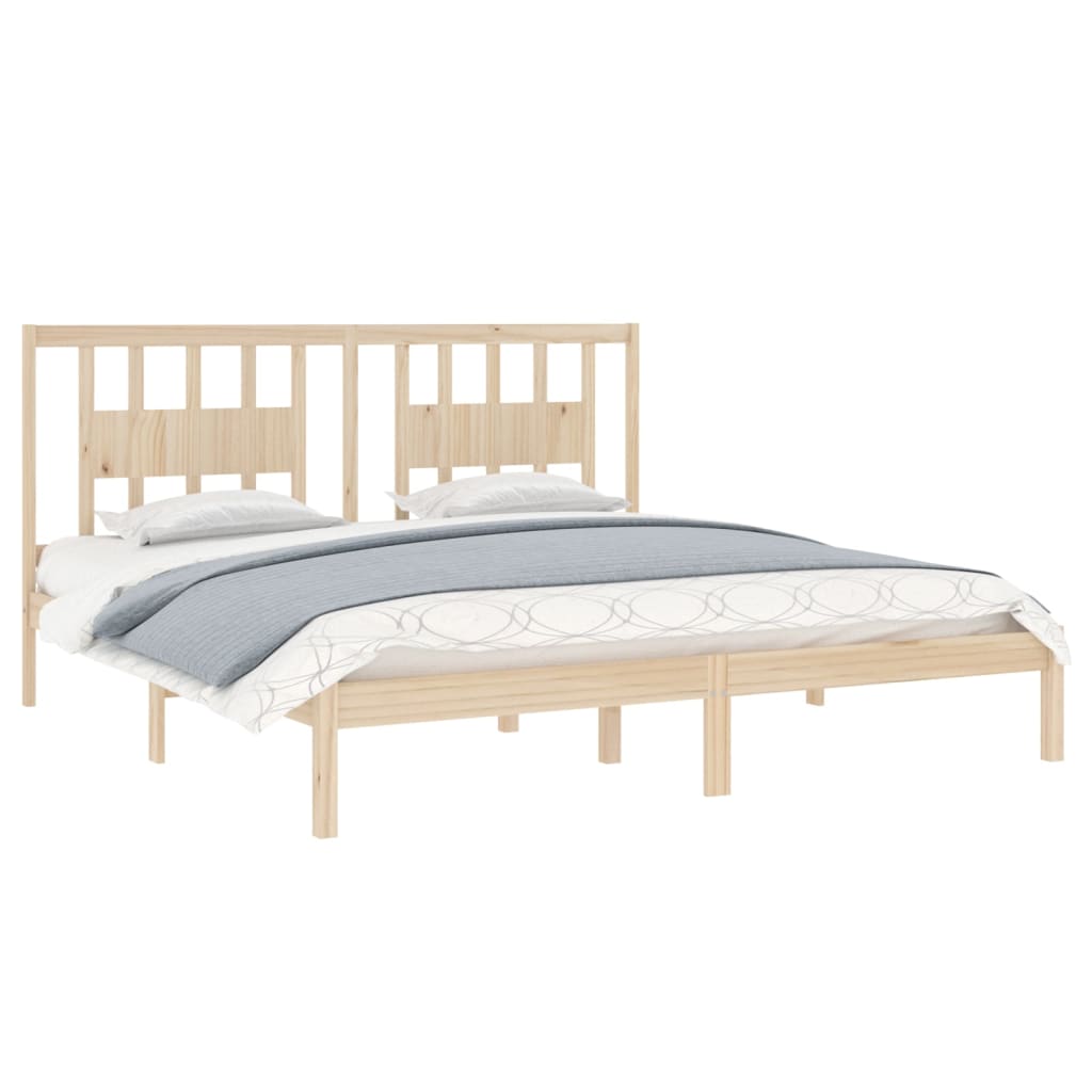 Estrutura de cama super king 180x200 cm madeira maciça