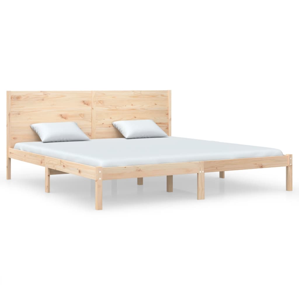 Estrutura de cama super king 180x200 cm madeira maciça