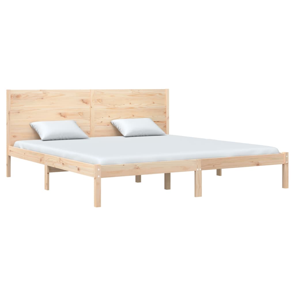 Estrutura de cama super king 180x200 cm madeira maciça