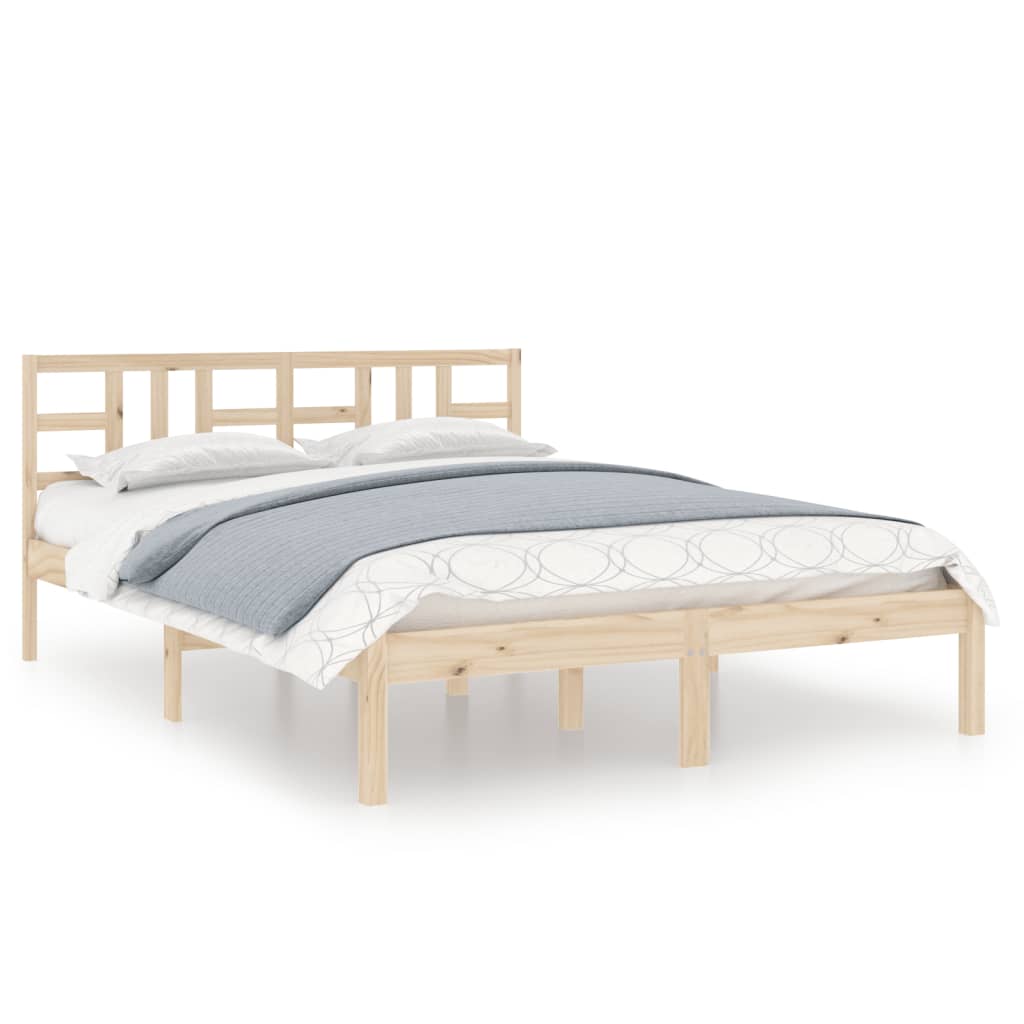 Estrutura de cama super king 180x200 cm madeira maciça