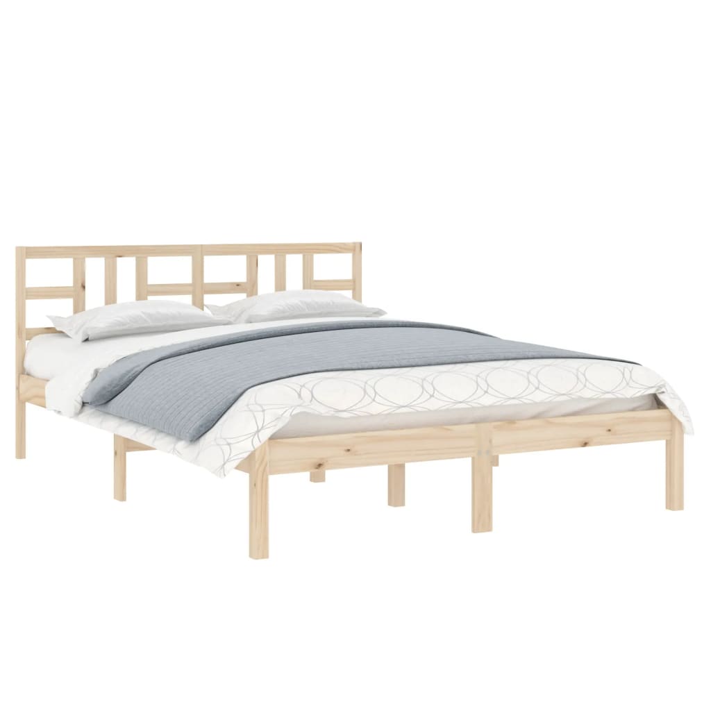 Estrutura de cama super king 180x200 cm madeira maciça