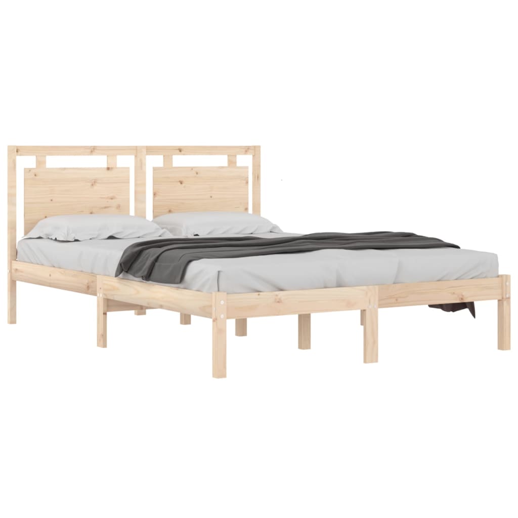 Estrutura de cama super king 180x200 cm madeira maciça