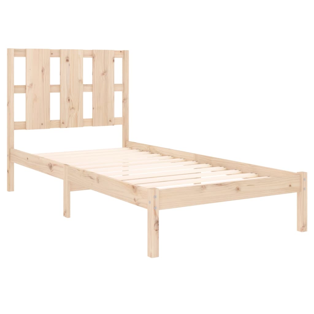 Estrutura de cama solteiro 90x190 cm madeira maciça