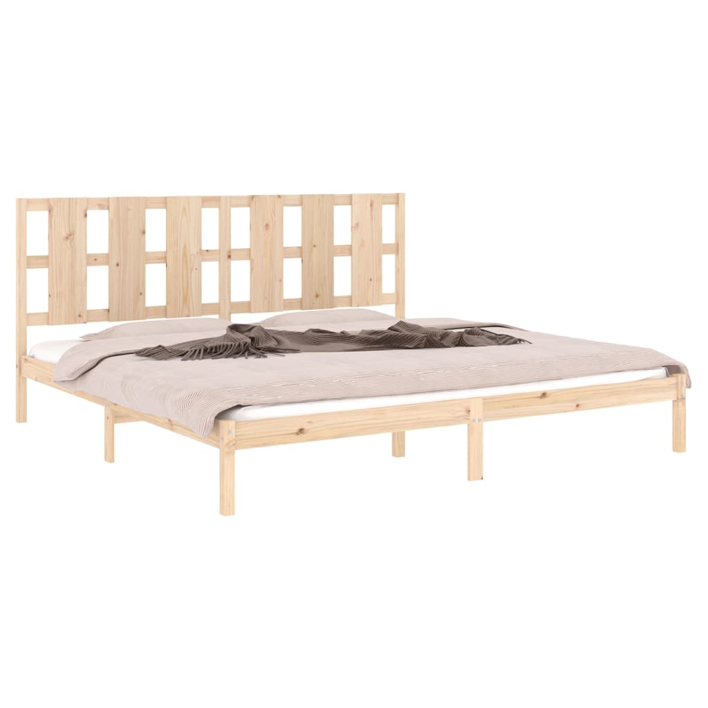 Estrutura de cama super king 180x200 cm madeira maciça