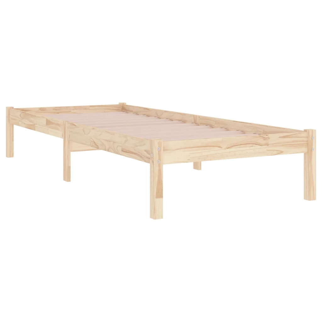 Estrutura de cama pequena solteiro 75x190 cm madeira maciça