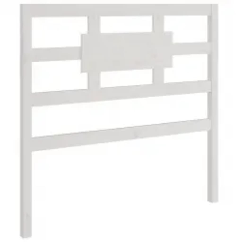 Estrutura de cama solteiro 90x190 cm madeira maciça branco