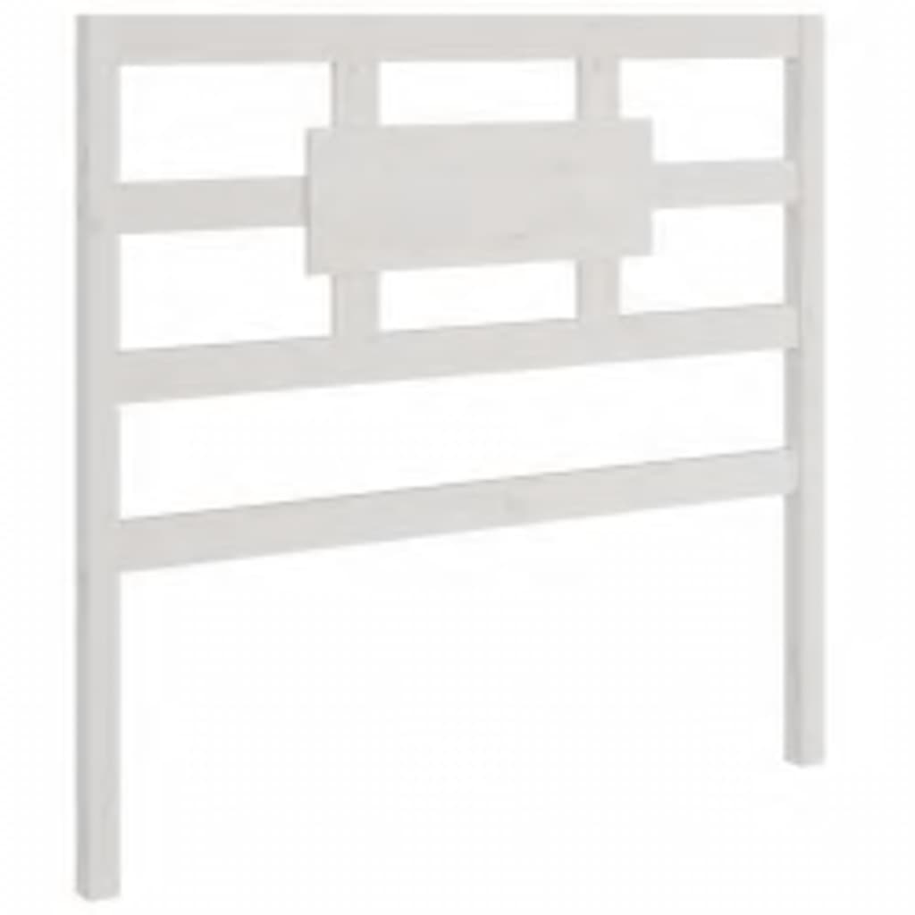 Estrutura de cama 90x200 cm madeira maciça branco