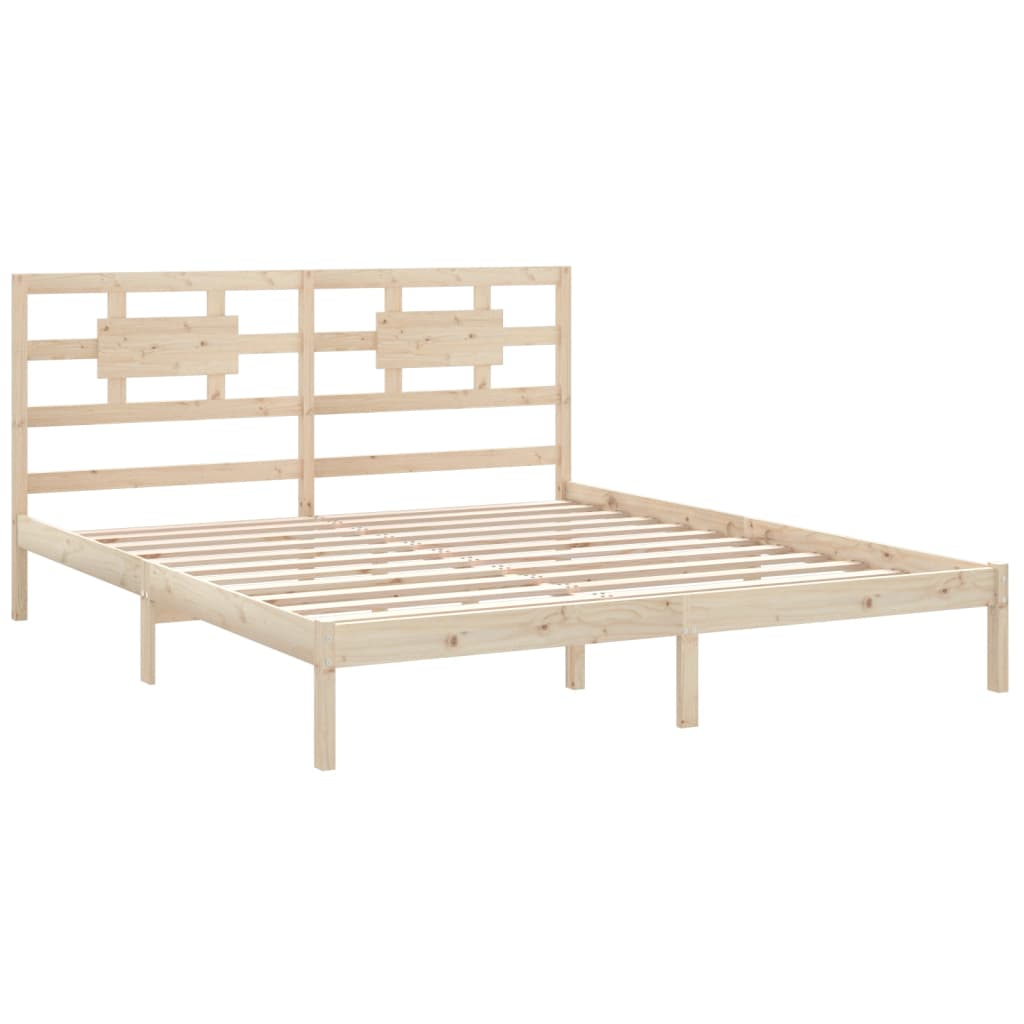 Estrutura de cama super king 180x200 cm madeira maciça