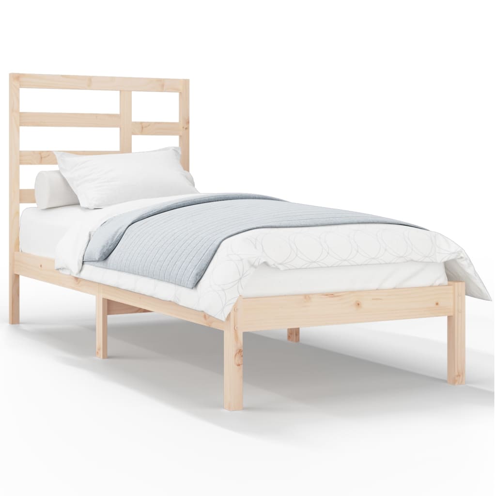 Estrutura de cama solteiro 90x190 cm madeira maciça