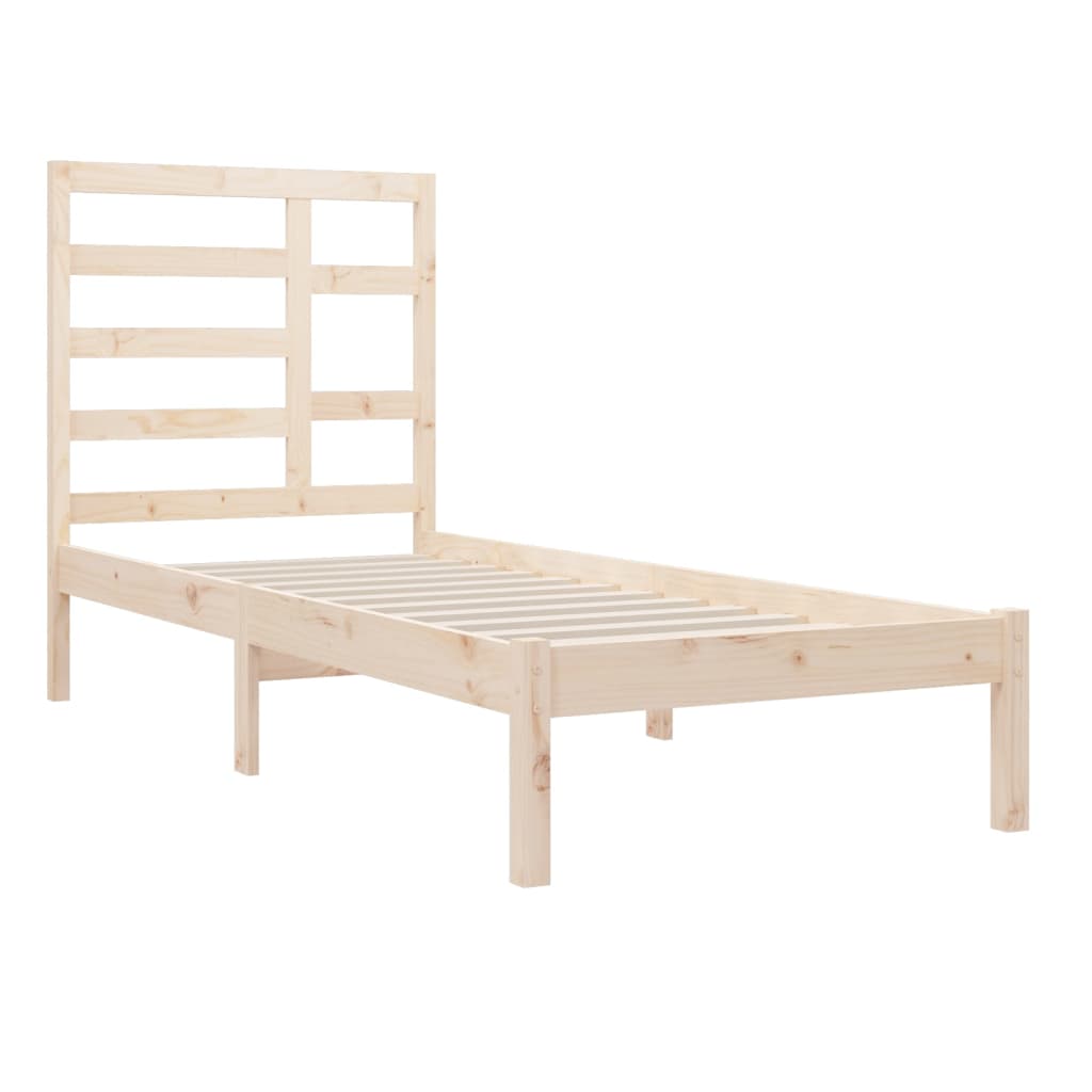 Estrutura de cama solteiro 90x190 cm madeira maciça