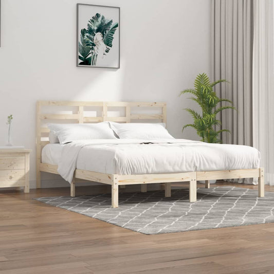 Estrutura de cama super king 180x200 cm madeira maciça