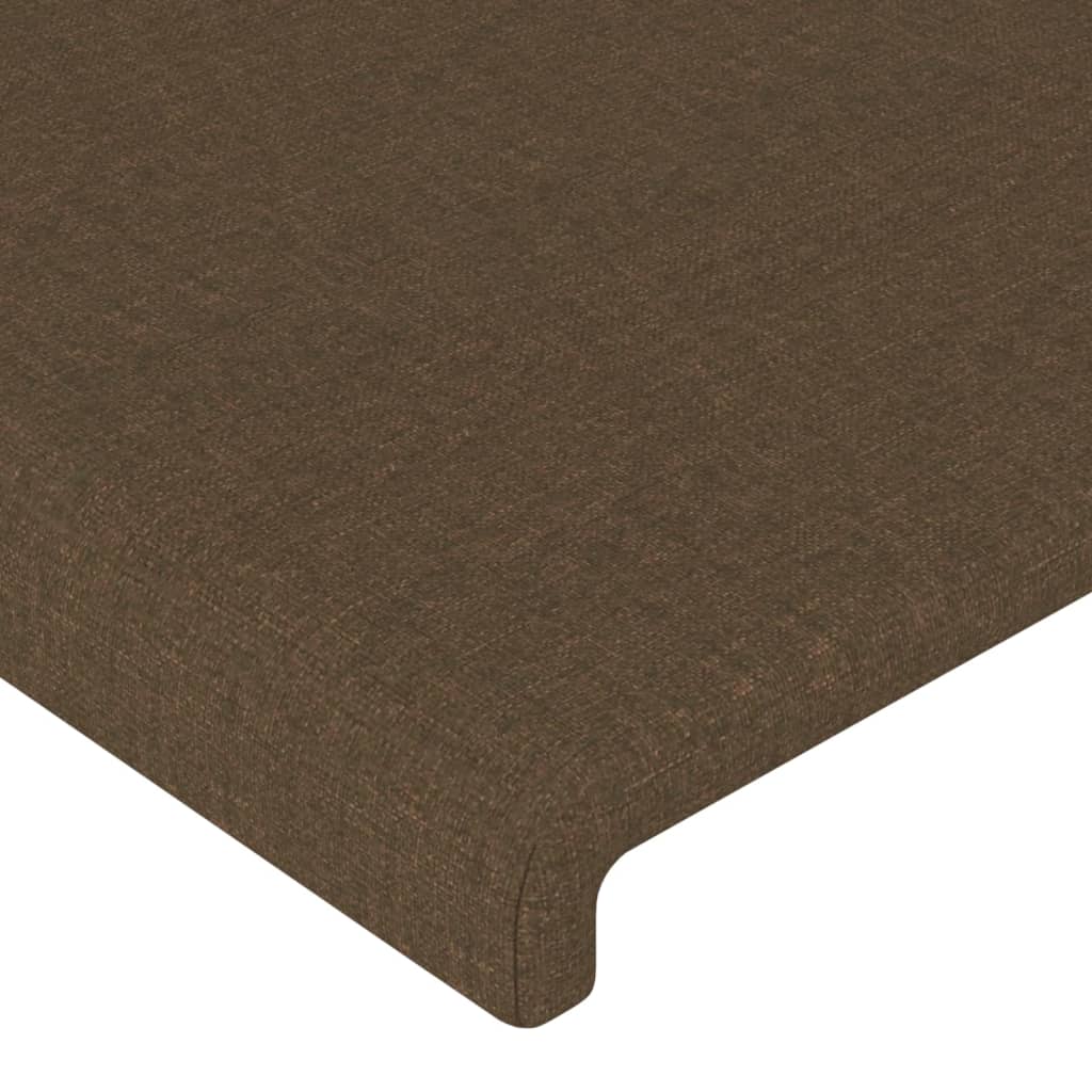 Cabeceira de cama tecido 80x5x78/88 cm castanho