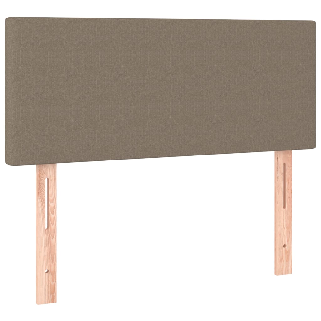 Cabeceira de cama tecido 90x5x78/88 cm cinzento-acastanhado