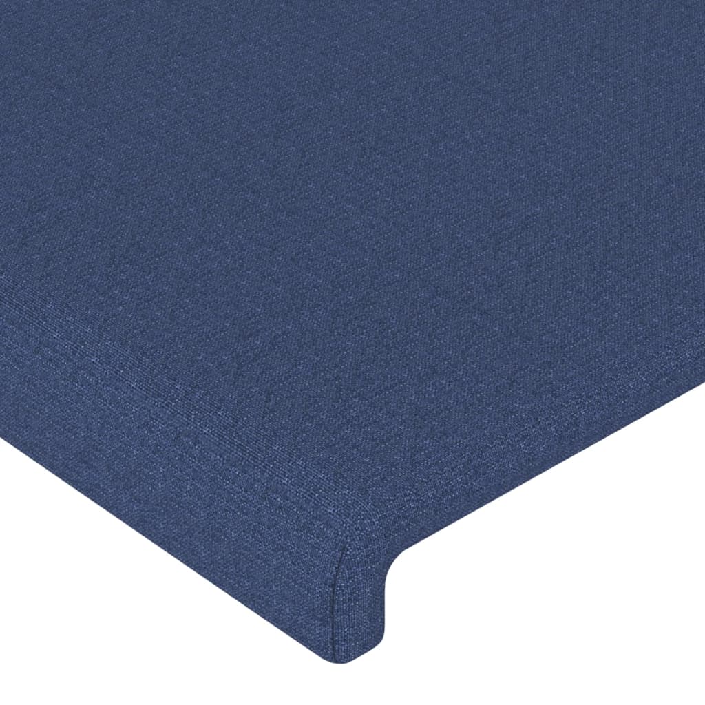 Cabeceira de cama 2 pcs tecido 72x5x78/88 cm azul