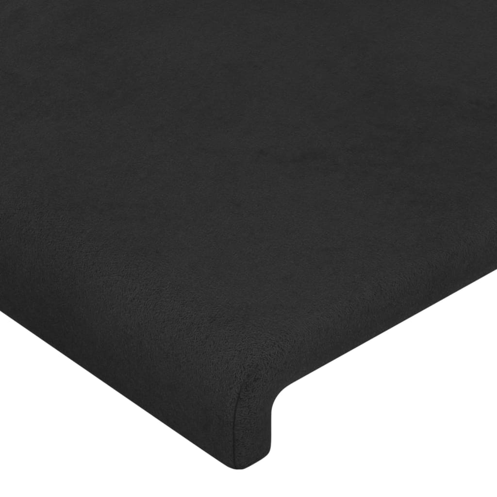 Cabeceira de cama 2 pcs veludo 72x5x78/88 cm preto