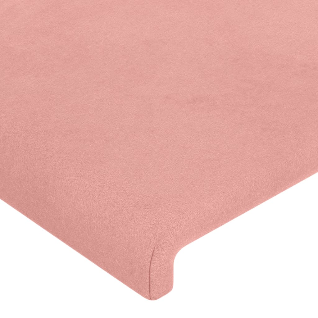 Cabeceira de cama 2 pcs veludo 72x5x78/88 cm rosa